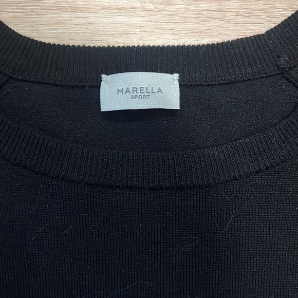 Marella Sport, Black blend, 3/4 sleeve cotton blend sweater Size - Small - Picture 8 of 15